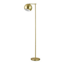 Coaster Furniture 920081 1-light Dome Shade Floor Lamp Brass